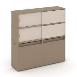 Набор 2 Тумба двойная с надставкой ES.NB.2V-2